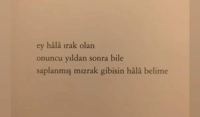 yıkık dökük satırlar