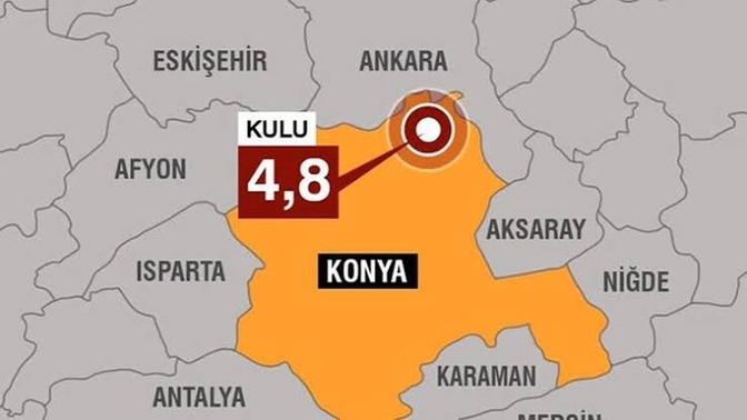 Konya'da 4.8 büyüklüğünde deprem olmuş, hissedenler oldu mu?