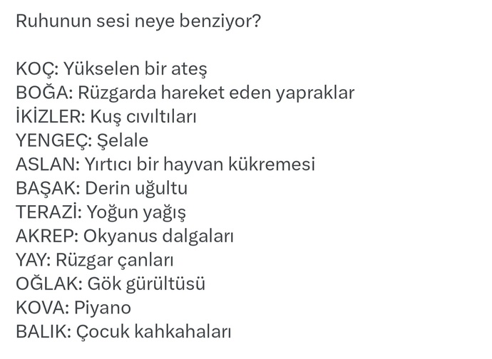 Burçlara göre ruhunuzun sesi neye benziyor?