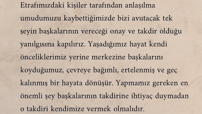 Başkalarından onay veya takdir bekler misiniz?