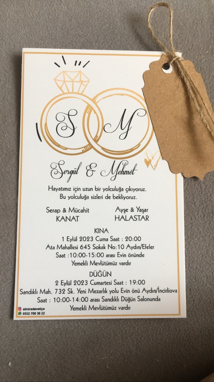 Herkes davetli 😁 düğünüme gelir misiniz?