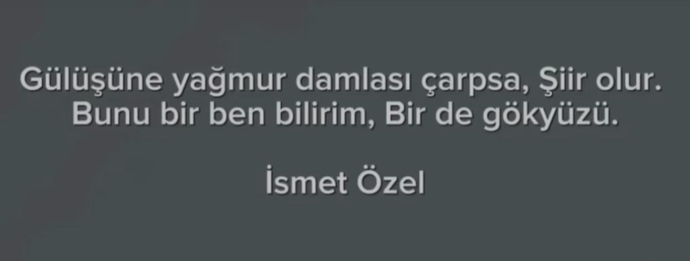 Gülüşün şiir gibi dediğiniz birileri var mı?