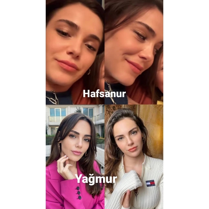 Sizce Yağmur Tanrıseven ve hafsanur Sancaktutan birbirlerine benziyor mu?