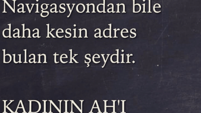 Birinin ahını aldın mi hiç?