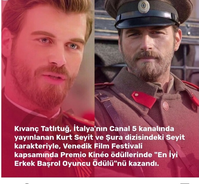Kıvanç Tatlıtuğ, İtalyada en iyi erkek oyuncu ödülü aldı! Oyunculuğunu beğeniyor musunuz?