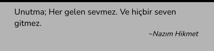Her gelen sevmez ama her sevevn gitmez diye bir şey yok zarar gördüğün yerde dururmusun?
