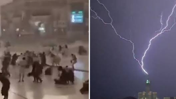 Mekke'de kısa bir süre önce şiddetli fırtına ve sağanak yağış yaşanmış, Mekke'de neden böyle bir şey yaşandı ki?