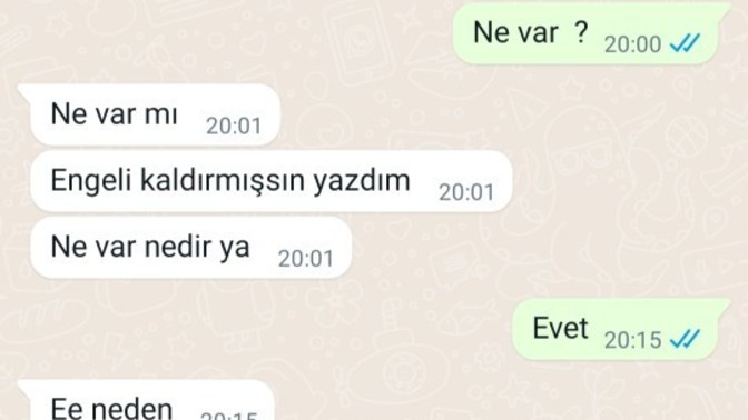 Arkadaşlar dün wp sıfırlamıştım eski sevgilim yazdı demin 1 yıl önce başkasını bana tercih etmişti sizce niye yazıyo hala?