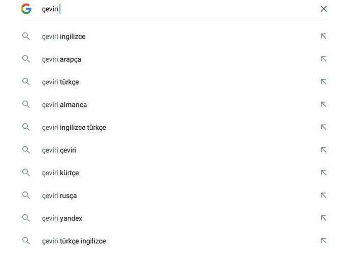 Çeviri yazınca bu kelimeler çıkıyor nasıl silebilirim?