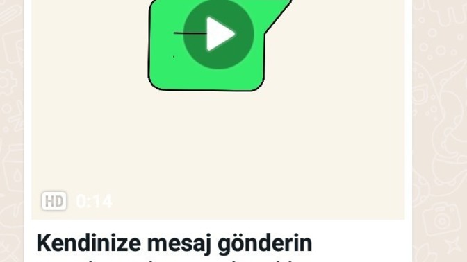 WhatsApp'ta kendine mesaj gönderme özelliğinin getirilmesi hakkında neler düşünüyorsunuz?