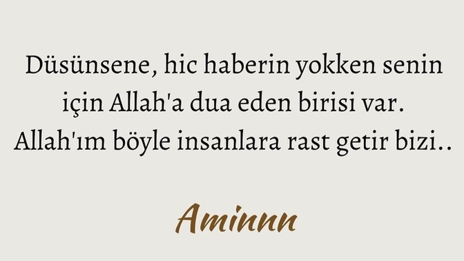 Bir başkasina haberi olmadan dua edermisniz?
