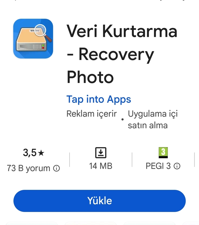 Silinen fotoğrafları geri getiren uygulama var mı?