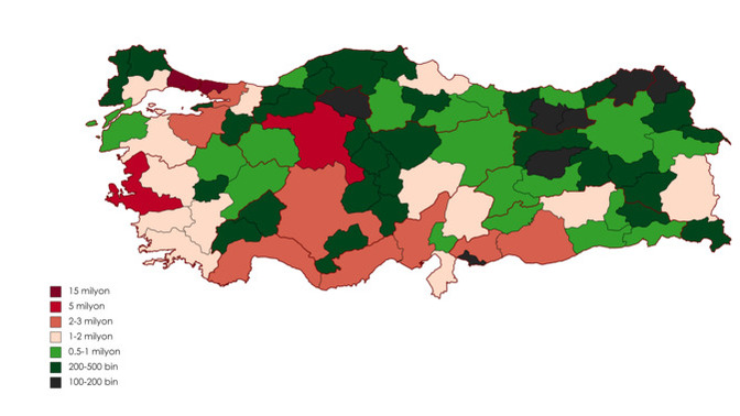 Türkiye'nin nüfus yoğunluğu hakkında ne düşünüyorsunuz?
