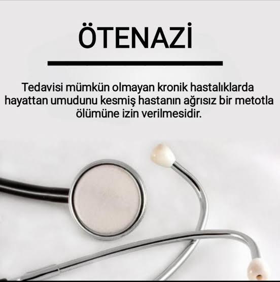 Ötenazi olmalı mı?
