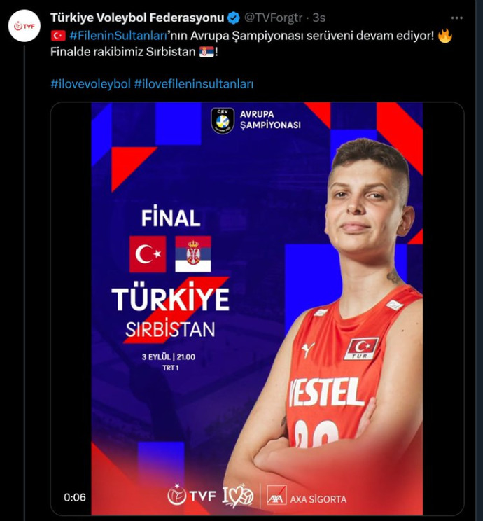 2023 CEV Avrupa Şampiyonası'nda Filenin Sultanları şampiyon oldu! Şampiyonlarımıza tebrik mesajınız ne?