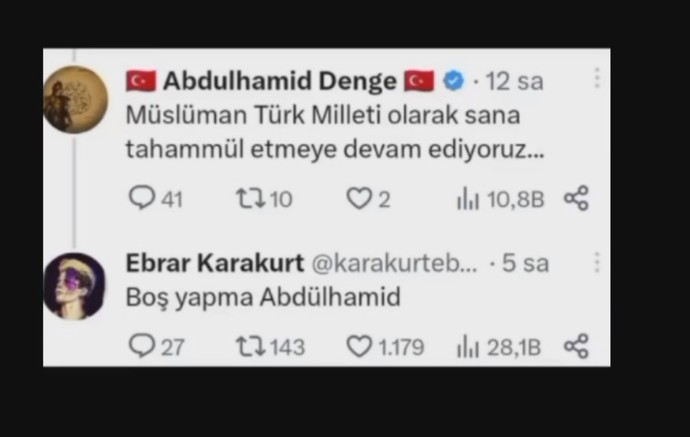 Ebrar Karakurtun  boş yapma Abdülhamid  yorumu sizce de çok büyütülmedi mi?