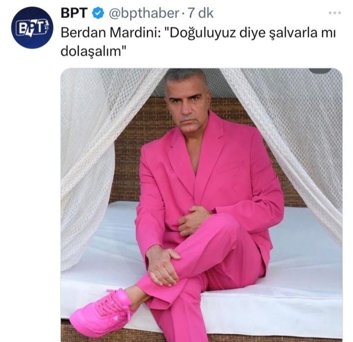 Doğuluyuz diye şalvarla mı dolaşalım diyen Berdan Mardini haklı mı? Herkes yöresine uygun mu giyinmeli?