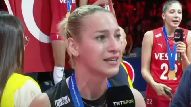 Gizem Örge: "Türkiye tarih yazarken ben bugün buradayım baba" diyerek hem ağladı, hem ağlattı. Çok büyük bir gurur değil mi?
