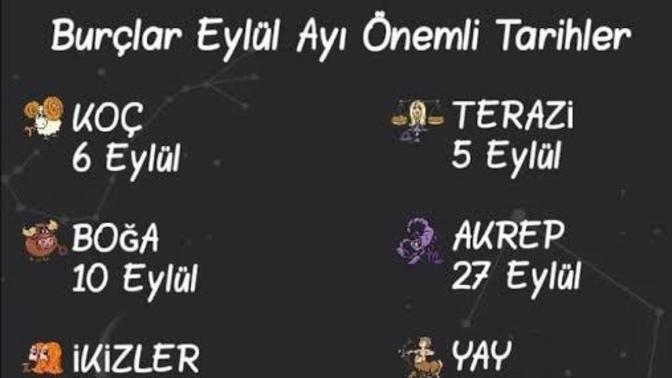 Burçların önemli tarihleri nelerdir?