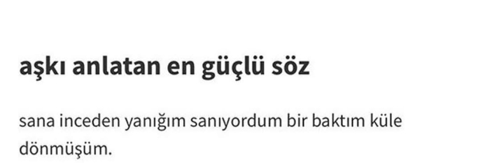 Bana aşkı anlatın desem nasıl anlatırsınız?