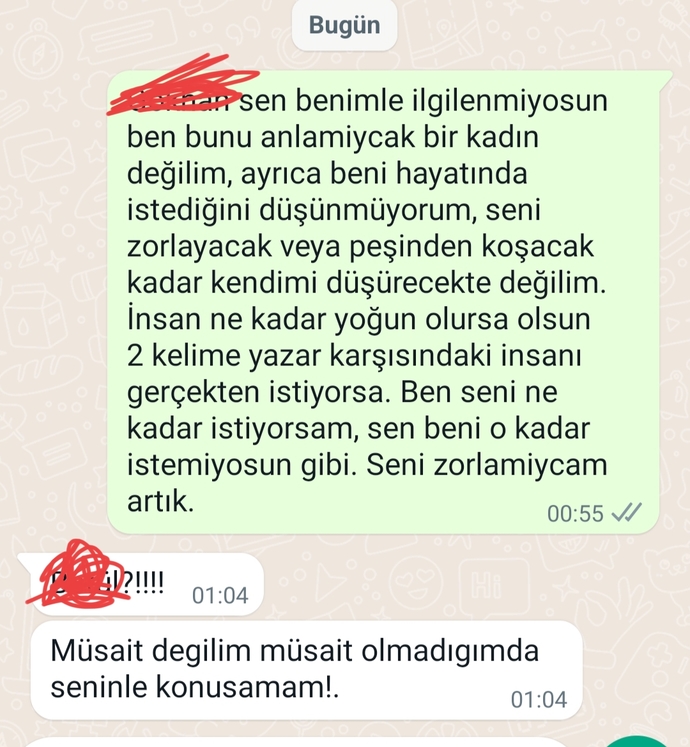 Bu mesaj sonrası ayrılık konuşmasına gerek var mi?