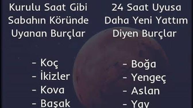 Burcuna göre hangisisin?