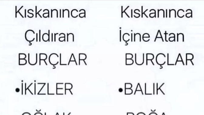 Burcuna göre kıskanınca çıldırır mısın, içine mi atarsın?