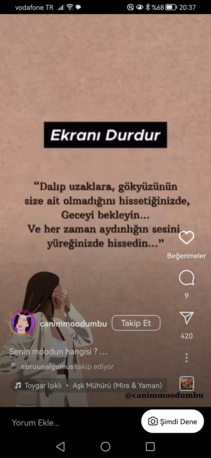 Linkteki ekranı durdurunca ne çıkıyor şansına?