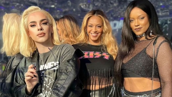 Brezilya'da 3 kişi Lady Gaga, Beyonce ve Rihanna kostümleriyle festivale katıld! Benzemişler mi?