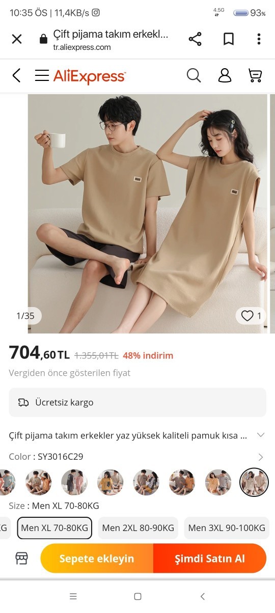 Sevgiliyle bir örnek giyinmek size göre mi?