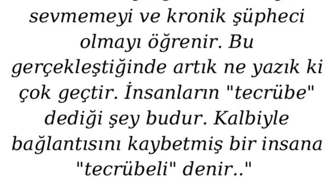 Siz "tecrübeli" birisi misiniz?