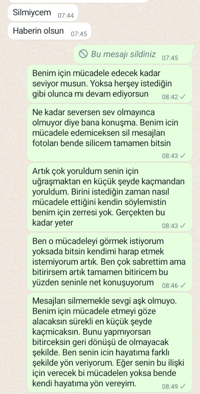 Erkek arkadaşıma sonunda resti çektim, haksız mıyım?