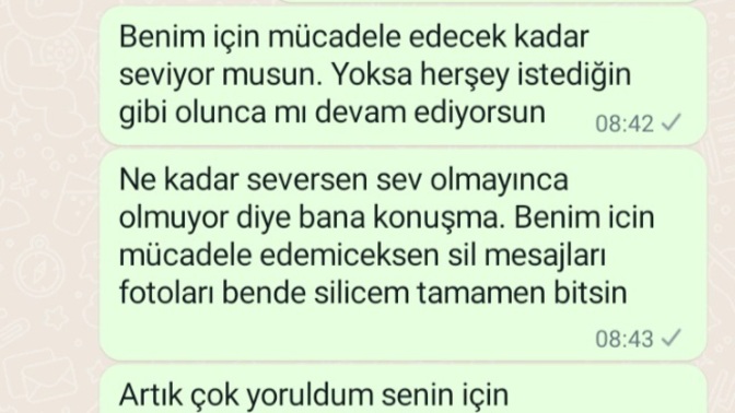 Erkek arkadaşıma sonunda resti çektim, haksız mıyım?