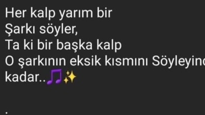 Hiç eksik yanını dolduran oldu mu?