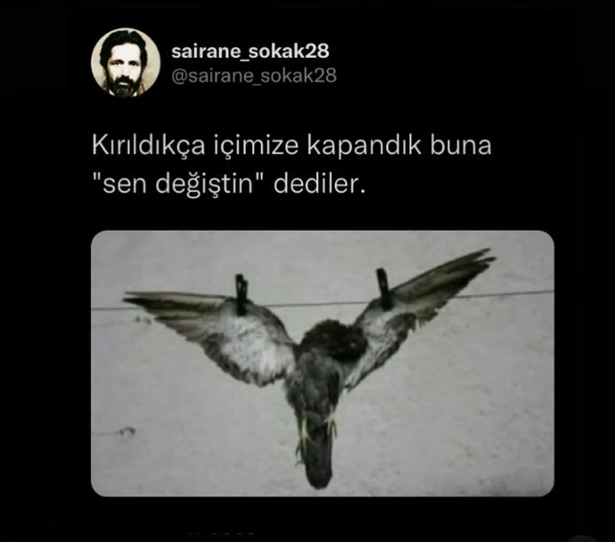 Oysa gülüm ben geri kalan hayatı seninle değiştirme derdindeydim...