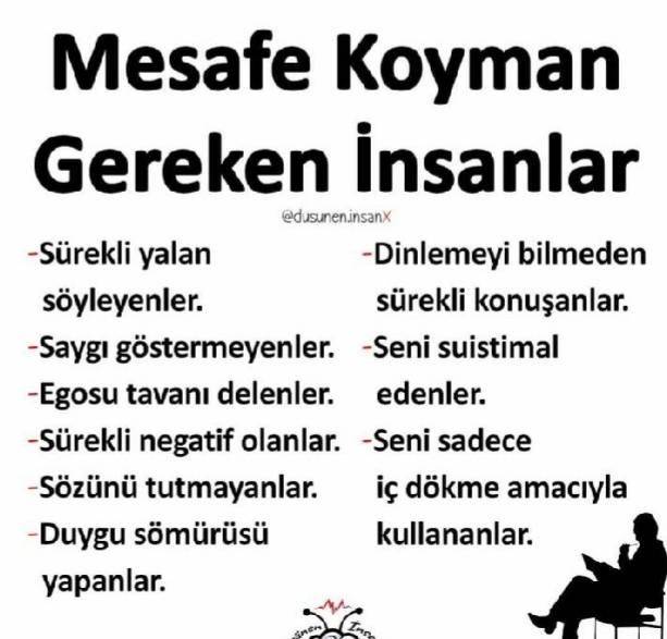 Siz ne tür insanlara mesafe koyarsınız?