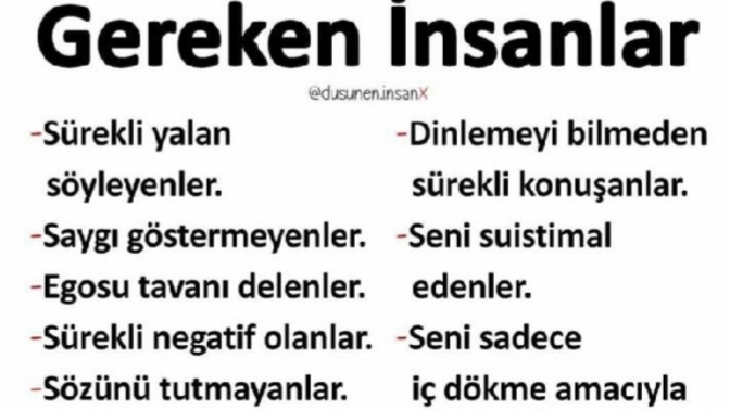 Siz ne tür insanlara mesafe koyarsınız?