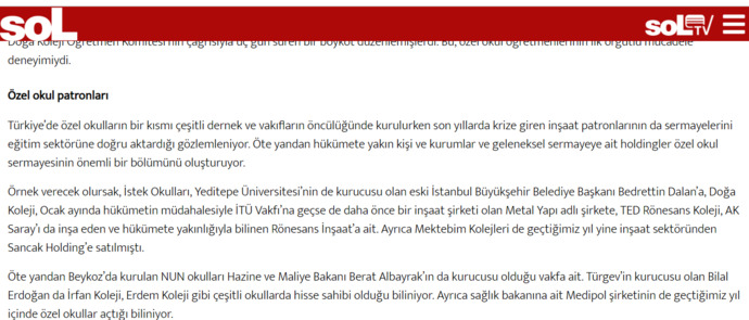 Eğitim sektörü CHP'lilerin mi elinde?