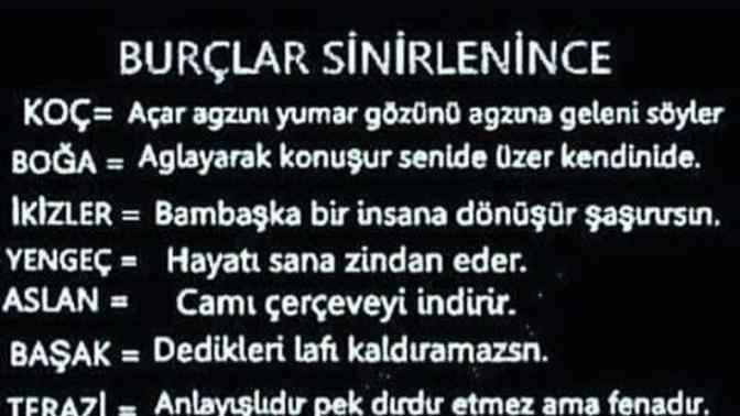 Burçlar sinirlenince neler olur?