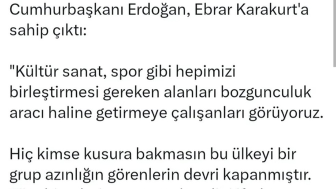 Ebrar Karakurt neden destekledin?