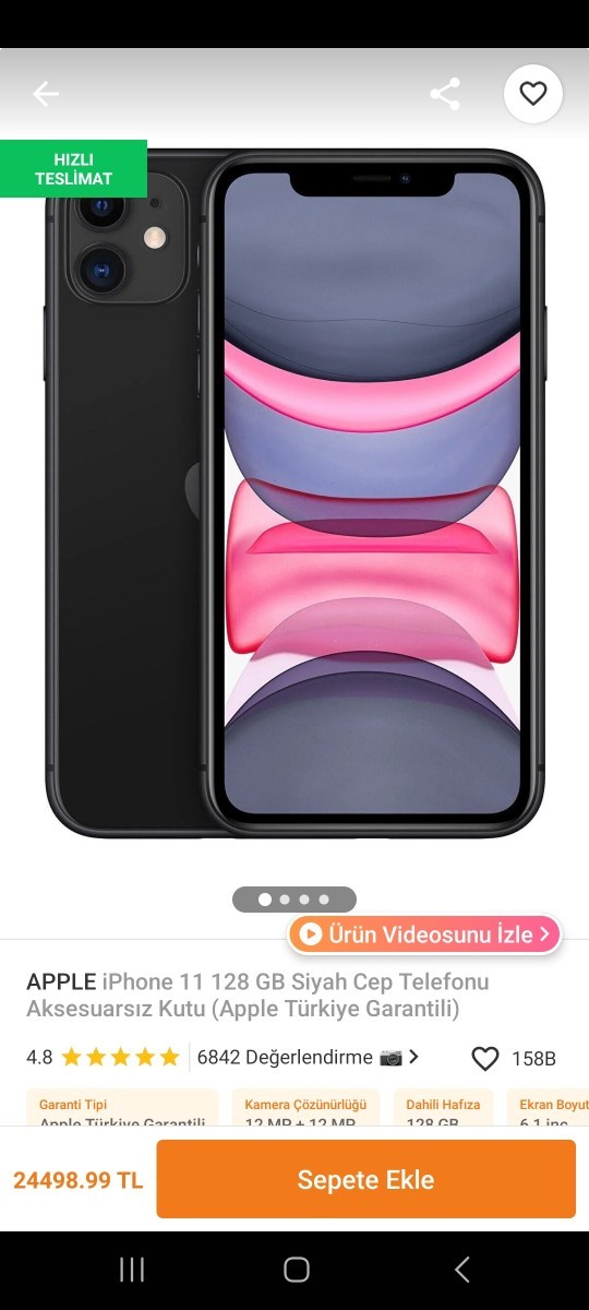 S23un ve iphone 11in fiyatları?
