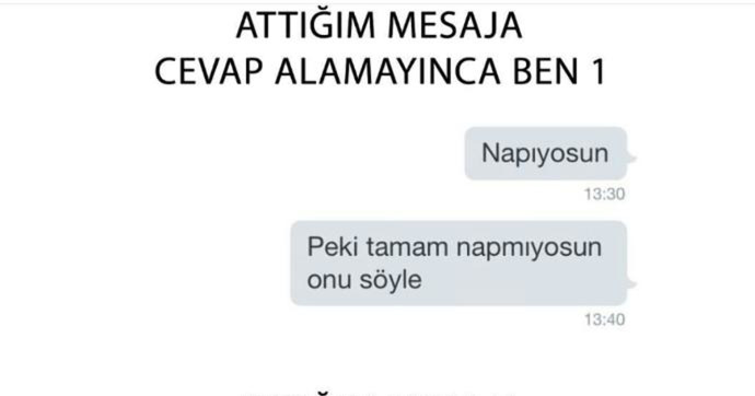 Mesajınıza cevap vermeyen kişiye ikinci mesajı atar mısınız?