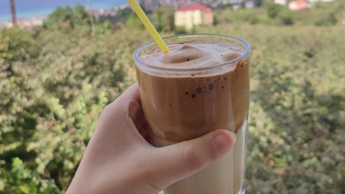 Soğuk kahve yaptım ilk kez nasıl gözüküyor?
