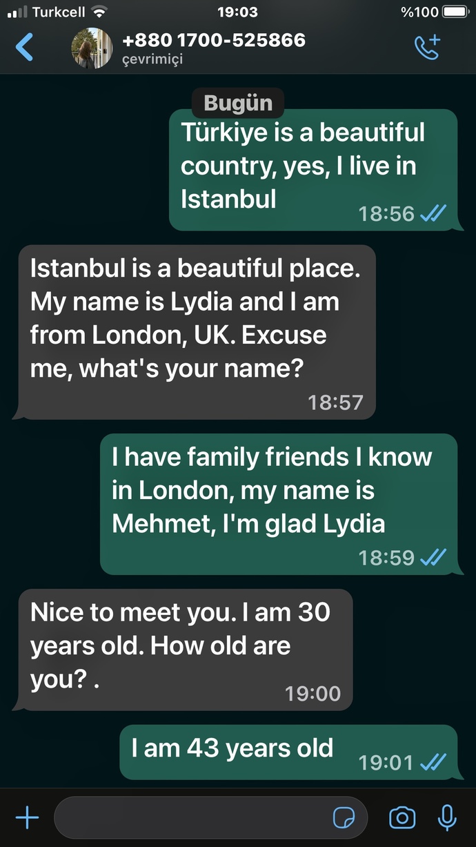Hiç tanımadığın biri Whatsapp yazsa, selamlaşsa, cevap verip tanışır mısın?