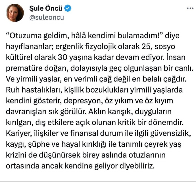 30 sonrasında insanların içi geçiyor mu?
