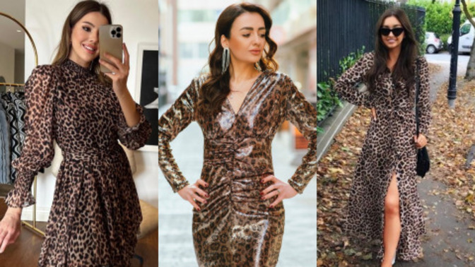 Leopar desenli elbiselerin modası geçti mi?