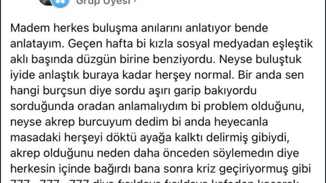 En ilginç buluşma anınız neydi?