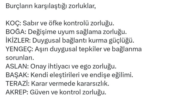 Burcunuza göre karşılaştığınız zorluklar nelerdir?