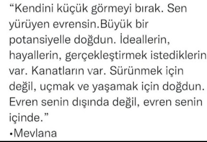 Geceye En sevdiğin sözü bırak?