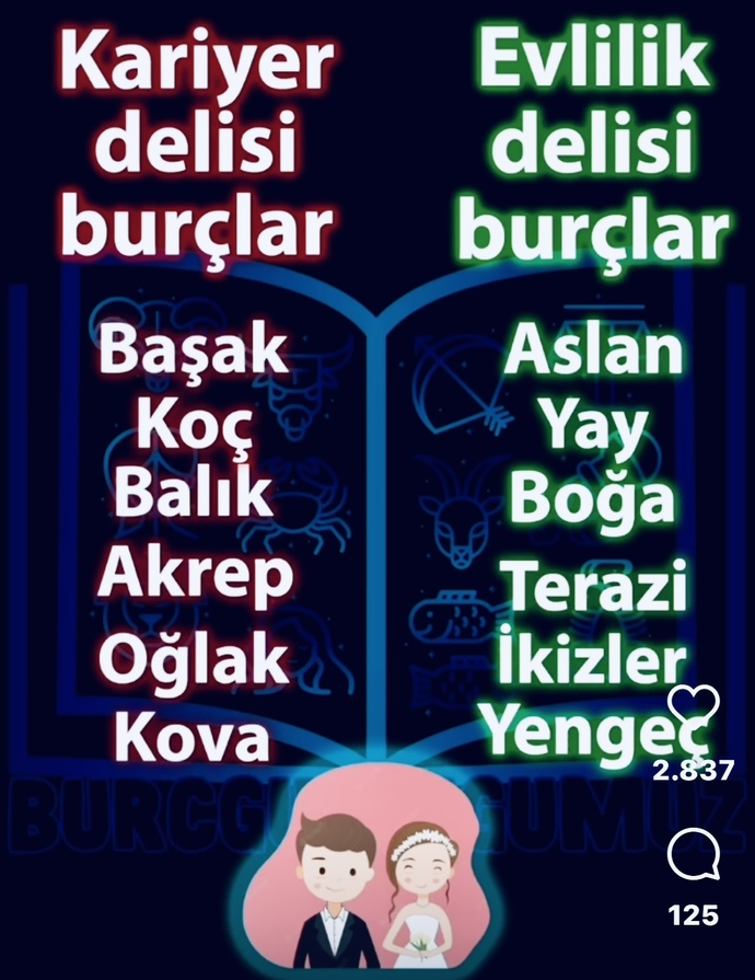 Burcuna göre kariyer delisi misin, evlilik delisi mi?